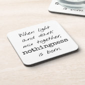 Untersetzer aus hellem und dunklem Kunststoff (Linke Seite)