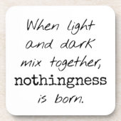 Untersetzer aus hellem und dunklem Kunststoff (Vorderseite)