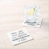 Untersetzer aus hellem und dunklem Papier (Vor Ort)