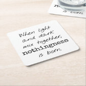 Untersetzer aus hellem und dunklem Papier (angewinkelt)