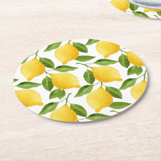 Untersetzer aus hellen Zitronen (Angewinkelt)
