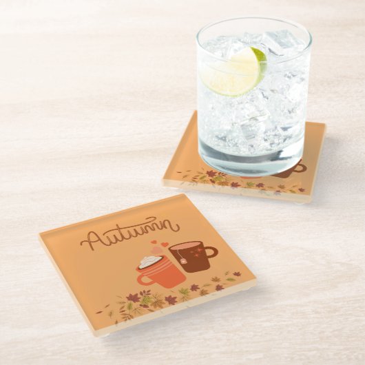 Untersetzer aus Herbst (Schrägansicht)