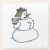 Untersetzer aus Klarglas (Vorderseite)