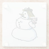 Untersetzer aus Klarglas (Rückseite)