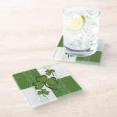 Untersetzer aus Kleeblatt (Schrägansicht)