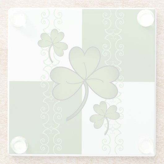 Untersetzer aus Kleeblatt (Rückseite)