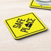 Untersetzer aus Kunststoff, sicher platziert (Linke Seite)