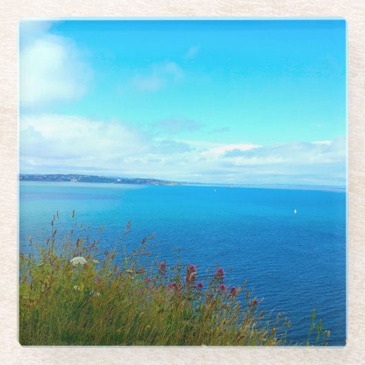 Untersetzer aus Küstenglas (Vorderseite)