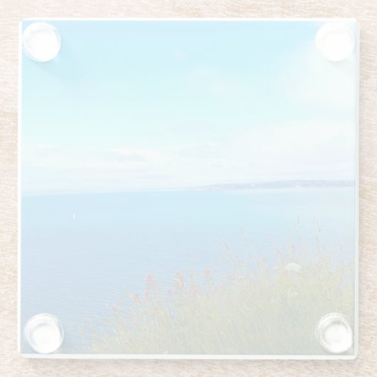 Untersetzer aus Küstenglas (Rückseite)