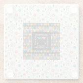 Untersetzer aus Lampenglas aus dem Mittelalter (Rückseite)