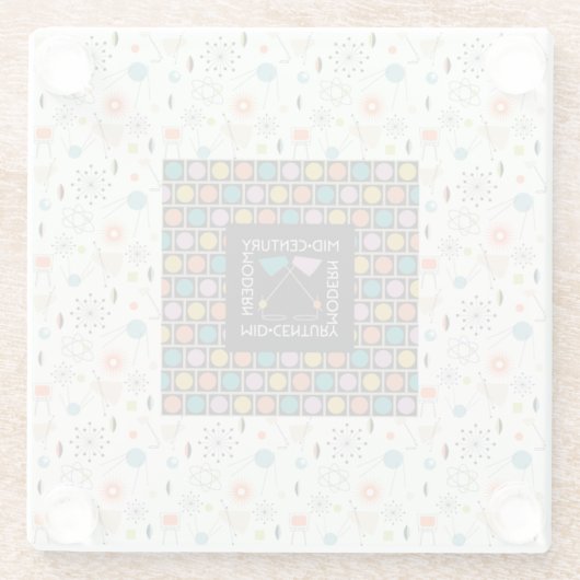 Untersetzer aus Lampenglas aus dem Mittelalter (Rückseite)