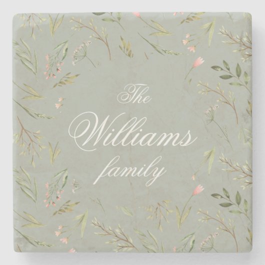 Untersetzer aus Magenwaldflora (Vorderseite)