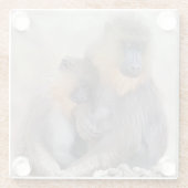 Untersetzer aus Mandrill und Young Glass (Rückseite)