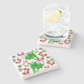 Untersetzer aus Marmor (Seitenansicht)