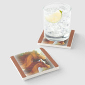 Untersetzer aus Marmor und Marmor (Seitenansicht)