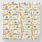 Untersetzer aus Marmorstein (Vorderseite)