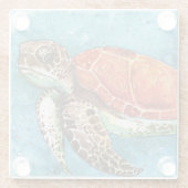 Untersetzer aus Meeresschildkröten (Rückseite)