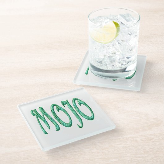 Untersetzer aus Mojo-Glas (Schrägansicht)
