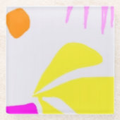 Untersetzer aus Naturglas (Vorderseite)