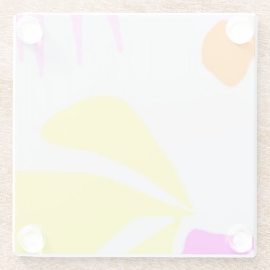 Untersetzer aus Naturglas (Rückseite)