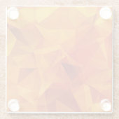 Untersetzer aus orangefarbenem Glas (Rückseite)