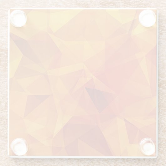 Untersetzer aus orangefarbenem Glas (Rückseite)