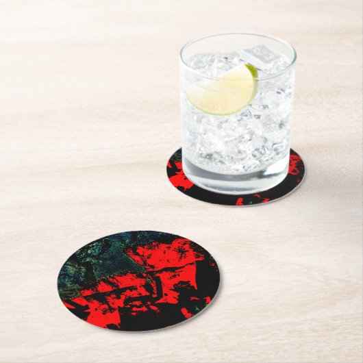 Untersetzer aus Papier, dunkel gerecycelt Kunststo (Vor Ort)