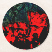 Untersetzer aus Papier, dunkel gerecycelt Kunststo (Vorderseite)