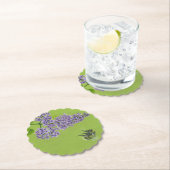 Untersetzer aus Papier mit Lila und Hummel (Vor Ort)