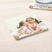 Untersetzer aus personalisiertem Foto. Mach dein e (angewinkelt)