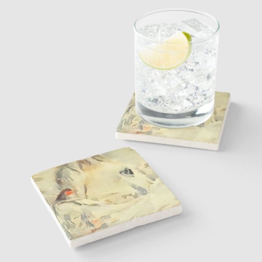 Untersetzer aus Pferdestein (Seitenansicht)