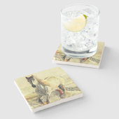 Untersetzer aus Pferdestein (Seitenansicht)