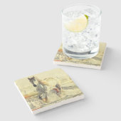 Untersetzer aus Pferdestein (Seitenansicht)