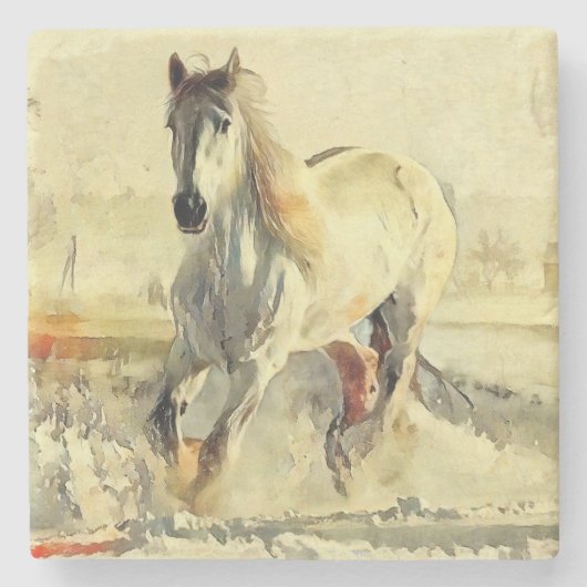 Untersetzer aus Pferdestein (Vorderseite)