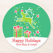 Untersetzer aus Rentiergrün (Vorderseite)