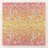 Untersetzer aus Rotgelb (Vorderseite)