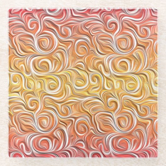 Untersetzer aus Rotgelb (Vorderseite)