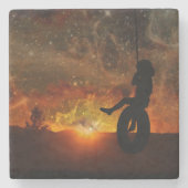 Untersetzer aus Schiebestein (Vorderseite)