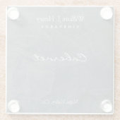 Untersetzer aus Schieferglas (Rückseite)