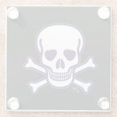 Untersetzer aus schwarzem Knochenglas (Rückseite)