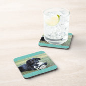 Untersetzer aus schwarzem Labor. Set von sechs Jah (Rechte Seite)