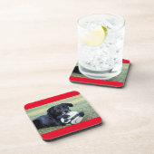 Untersetzer aus schwarzem Labor. Set von sechs Jah (Rechte Seite)