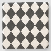 Untersetzer aus schwarzem und weißem Karton (Vorderseite)