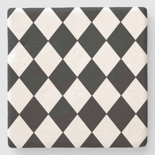 Untersetzer aus schwarzem und weißem Karton (Vorderseite)