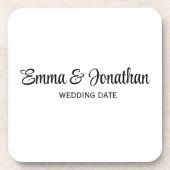 Untersetzer aus schwarzem und weißem Party (Vorderseite)