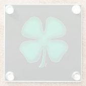 Untersetzer aus schwarzirischem Glas (Rückseite)