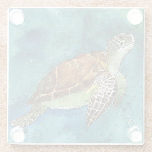 Untersetzer aus Sitzschildkrötenmagnet (Rückseite)