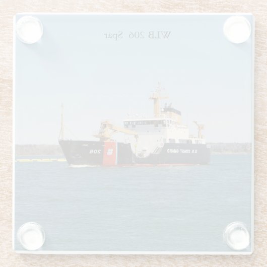 Untersetzer aus Spatglas (Rückseite)