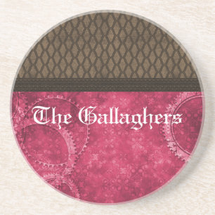 Untersetzer aus Stahlgetriebe, rosa