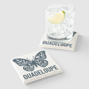 Untersetzer Aus Stein Guadeloupe Schmetterling